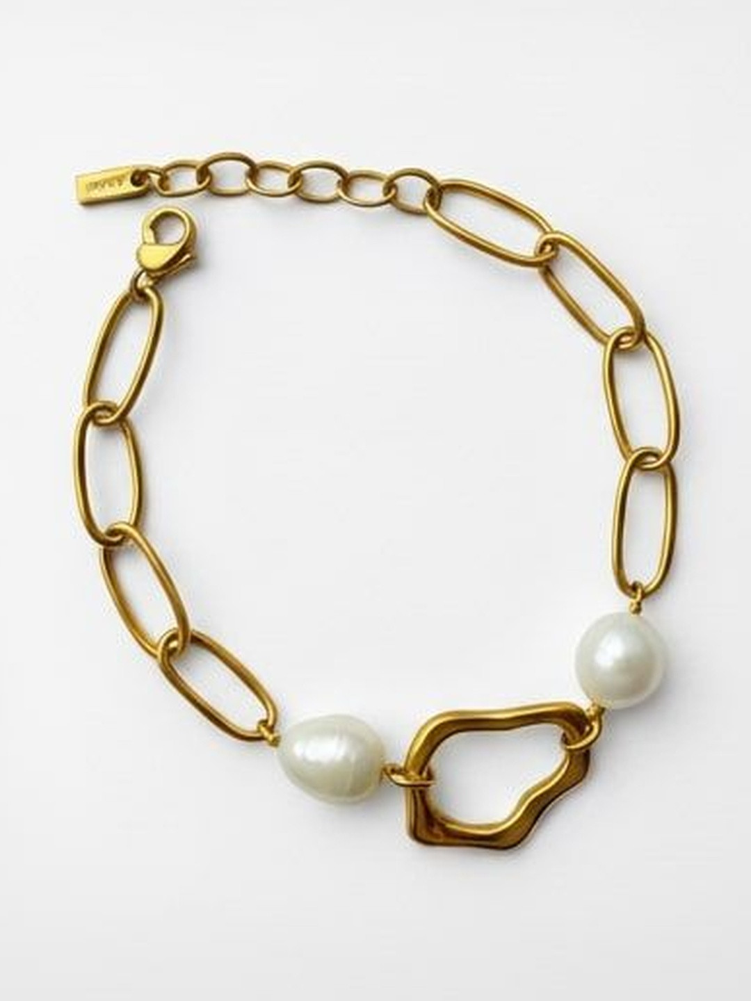 October 22 Women 18K Gold Plated Pearls of Wisdom Bracelet