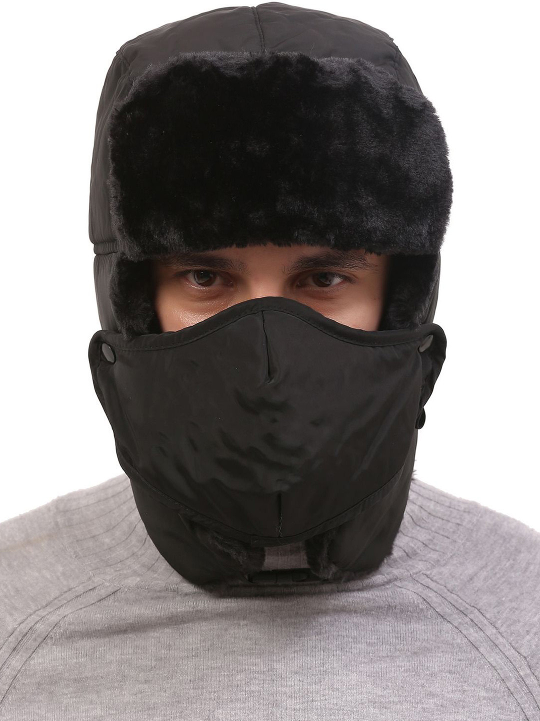 Moda Rapido Men Solid Snowproof Balaclava Caps