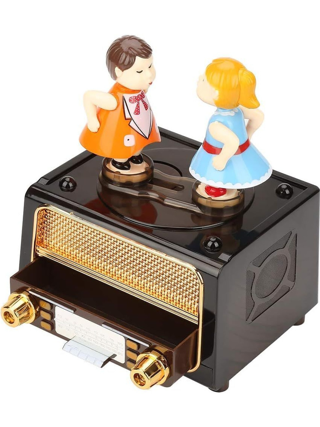 AUGEN Unisex Black Curio Lightweight Exclusive Music Box Showpiece