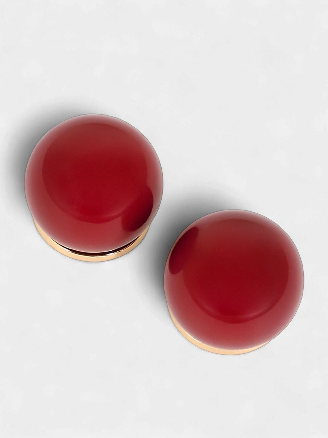 SOHI Gold-Plated Artificial Stones Studded Contemporary The Chunky-Jacqueline Studs