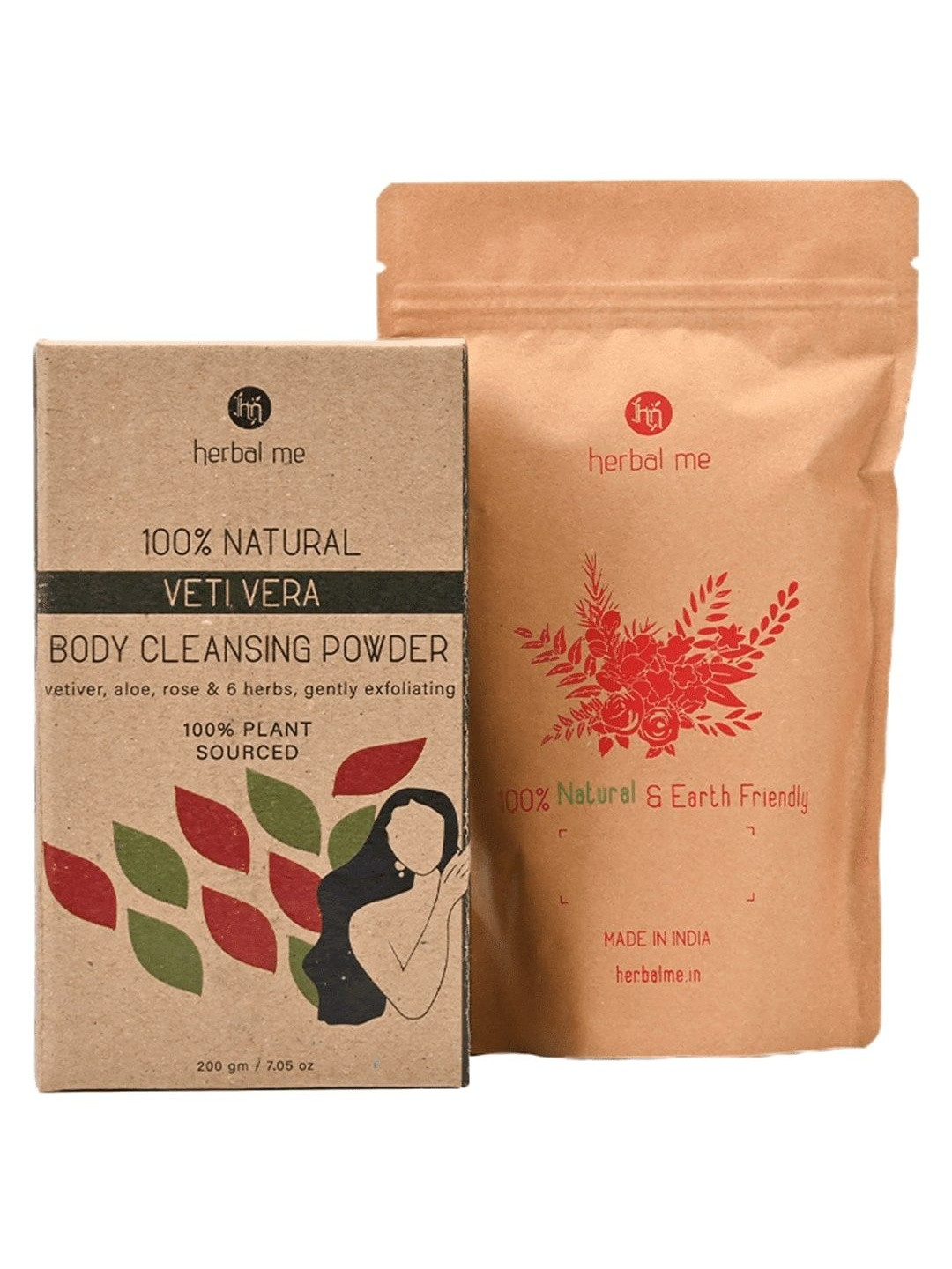 HERBAL ME Vetivera Body Cleansing Powder- 200 g