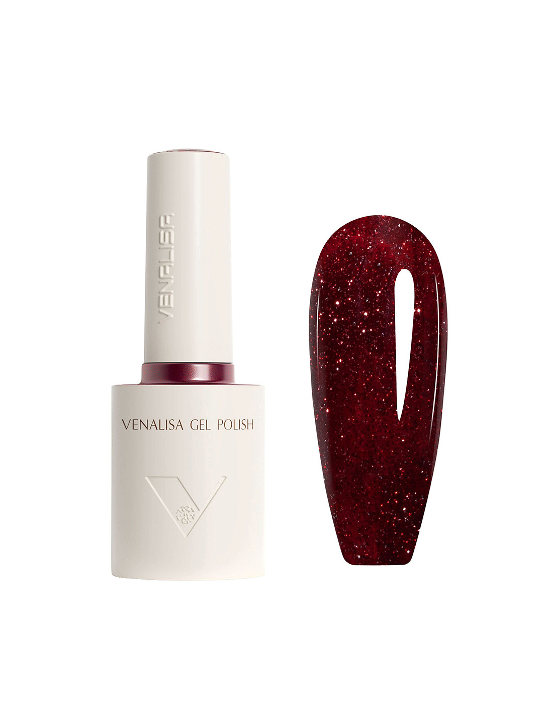 VENALISA Tipsy Rose Hema Free Glitter Gel Nail Polish - 10 ml - Shade 5098
