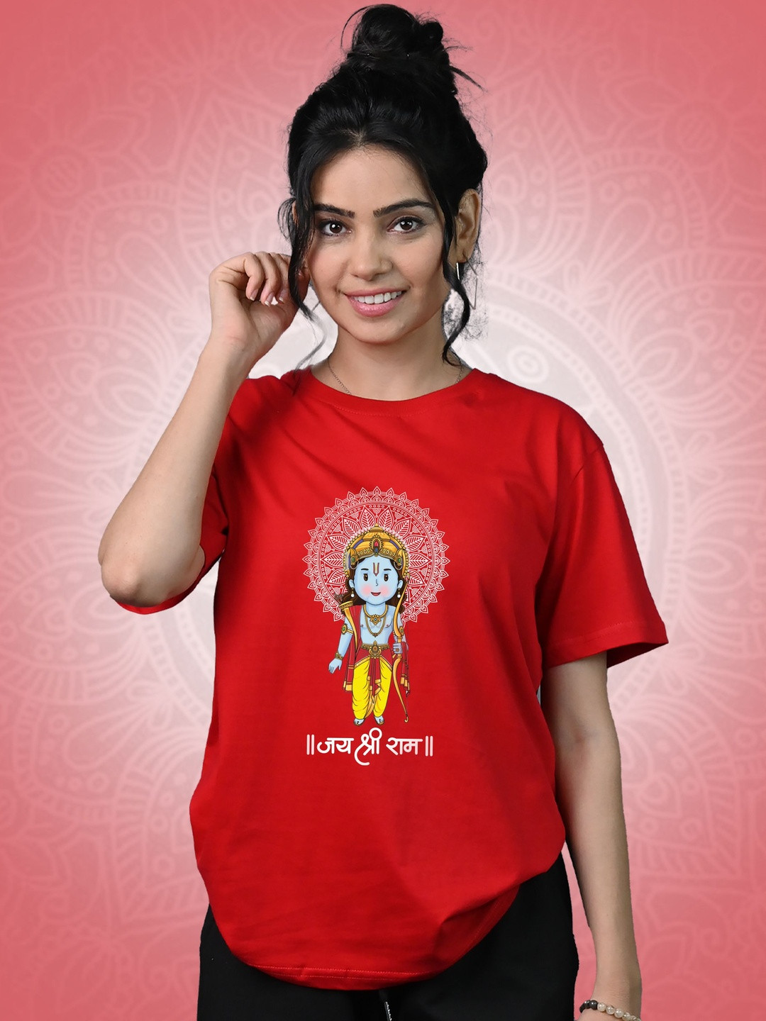 Tedhi Medhi Family Women Graphic Printed Regular-Fit Round Neck T-shirt