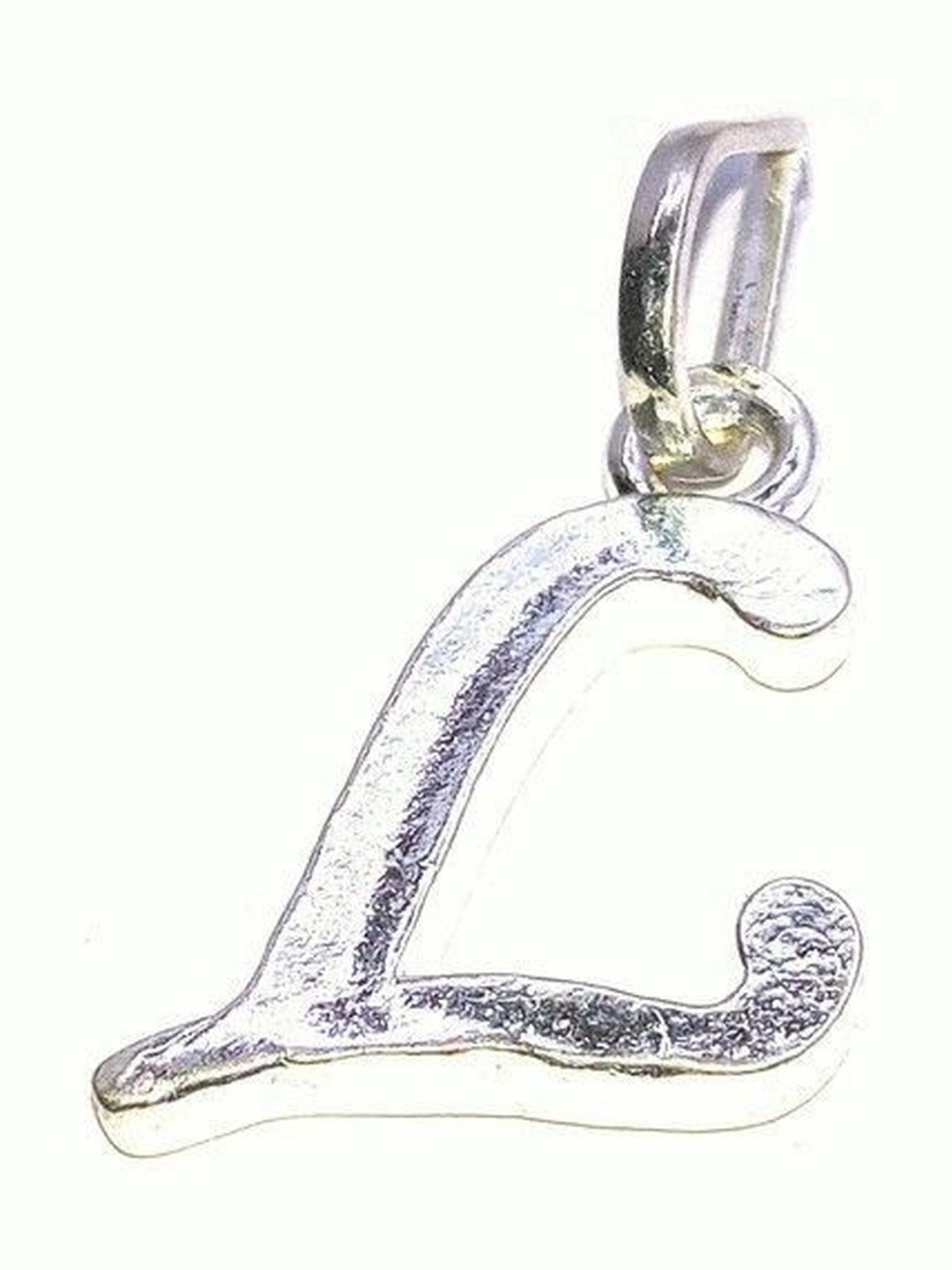 RAVIOUR LIFESTYLE Unisex Silver-Plated 'L' Letter Pendants