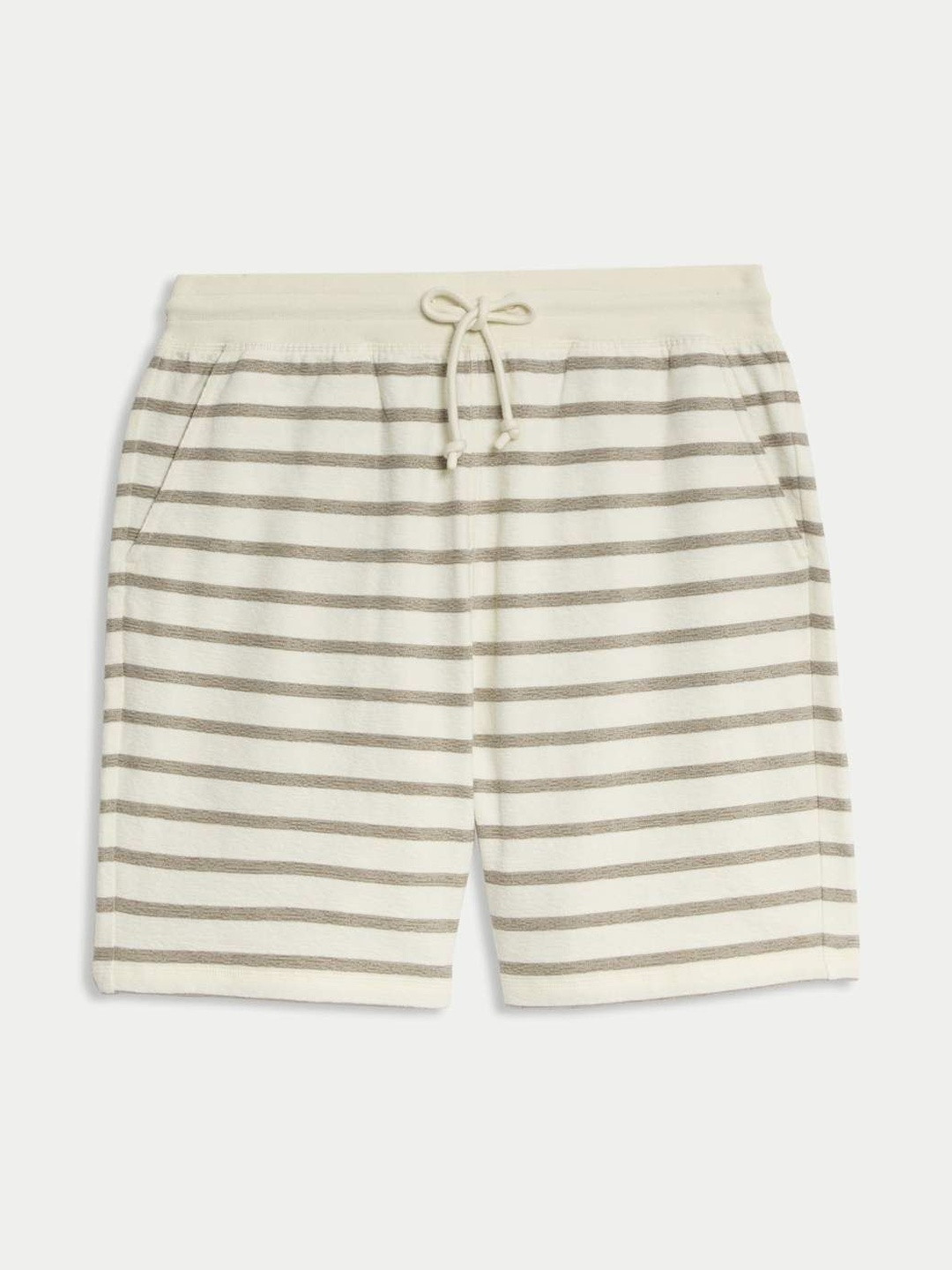 Marks & Spencer Men Striped Technology Pure Cotton Shorts