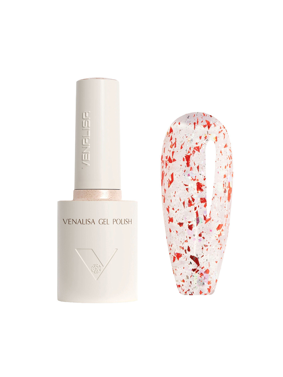 VENALISA Tipsy Rose Hema Free Long Lasting Glitter Gel Nail Polish - 10 ml - Shade 5104