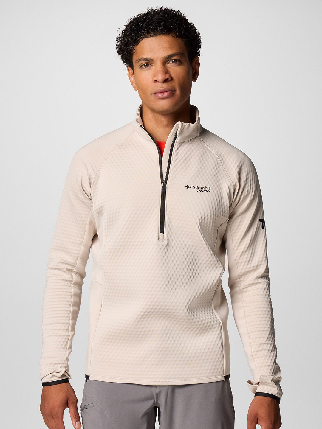 Columbia Men DriVenture Self Design Textured Half Zip Sweatshirts