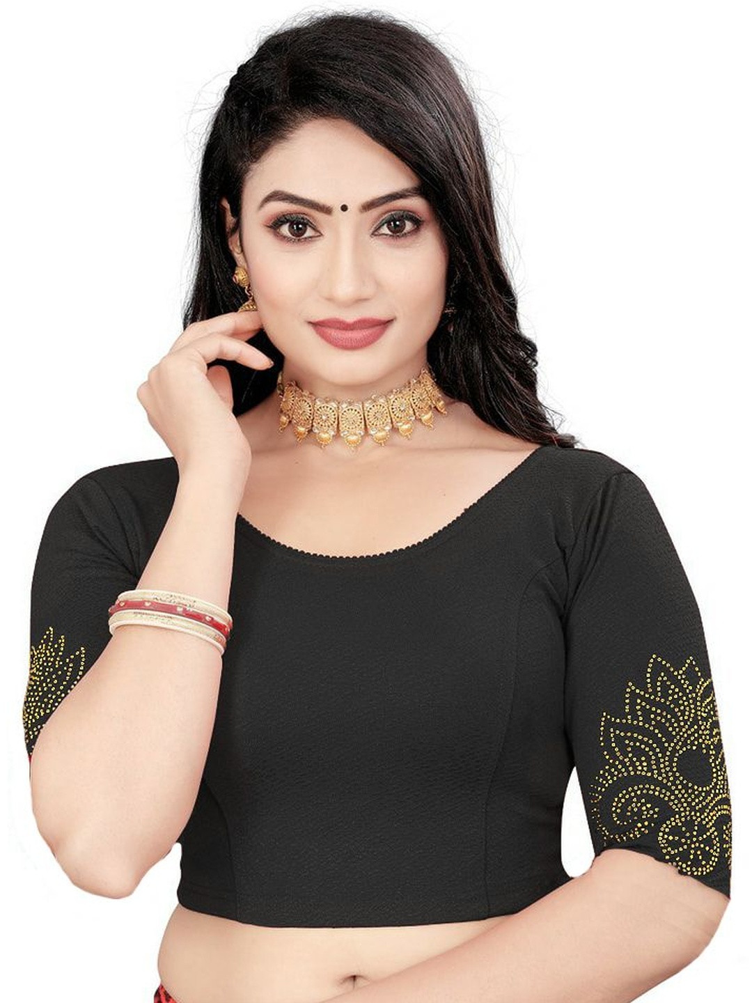 PU FASHION Latest New Design Readymade Strechable Blouse