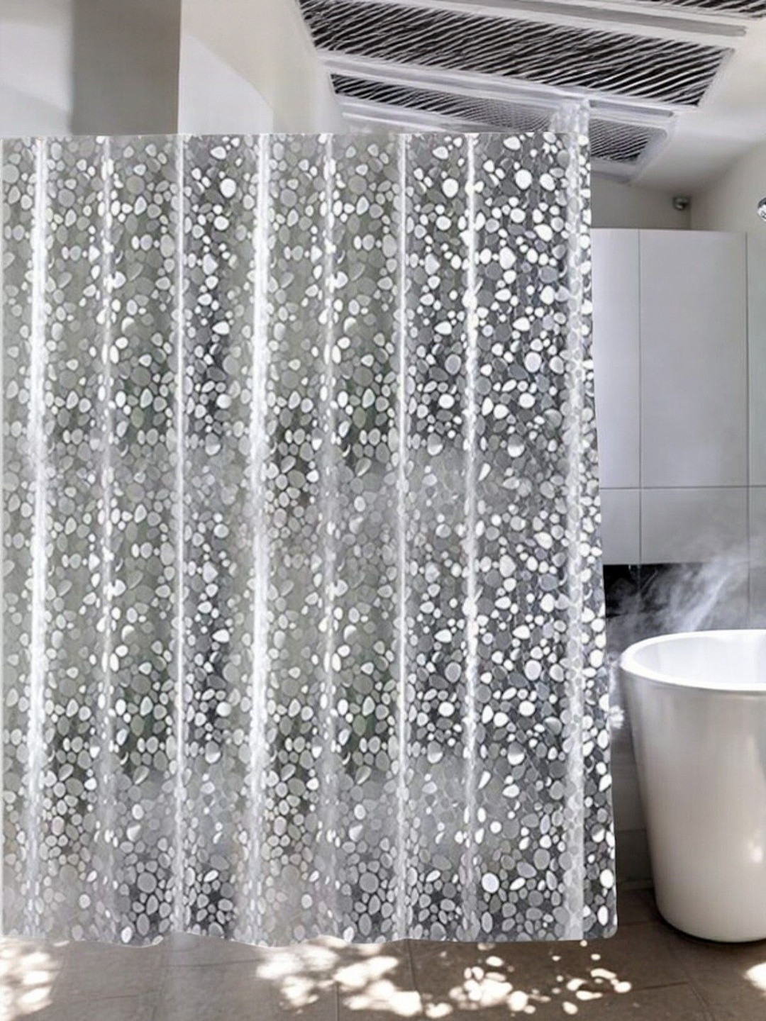 HOME ARK Abstract Ripple Fold Window Curtain