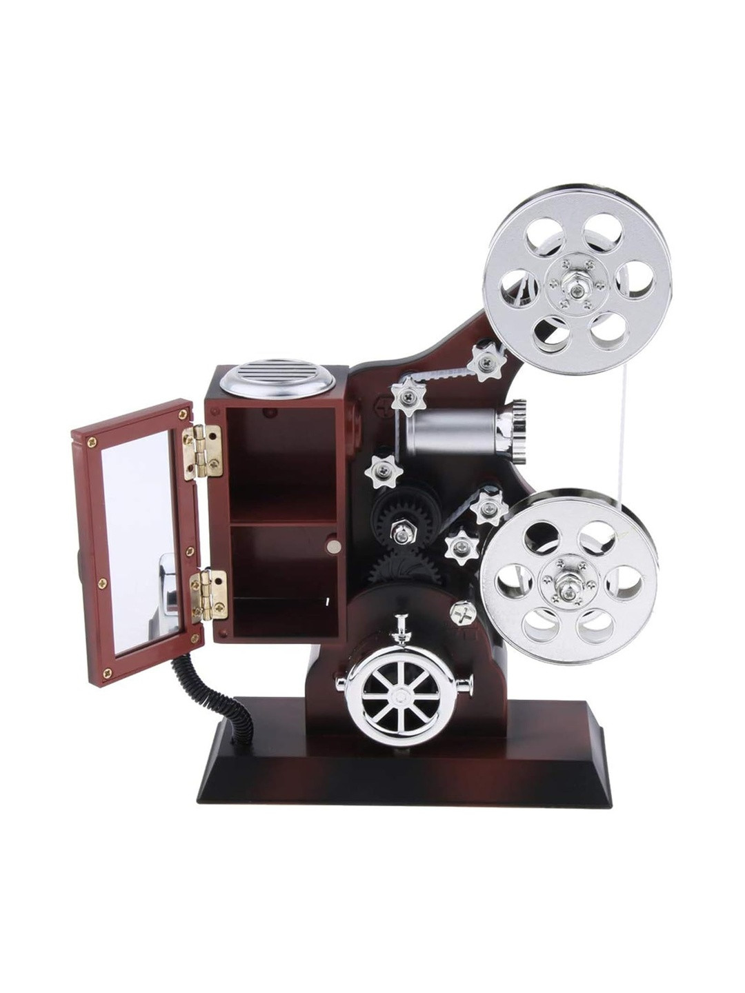 AUGEN Brown Exclusive Music Box 360 rotatable Carousel Curio Showpiece