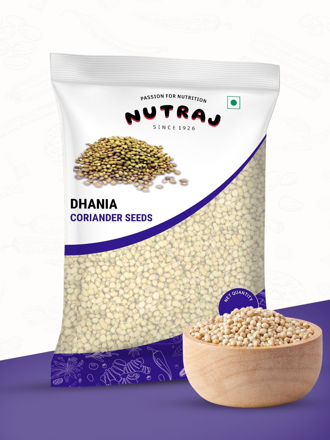 Nutraj Coriander Seeds Dhania 1 Kg