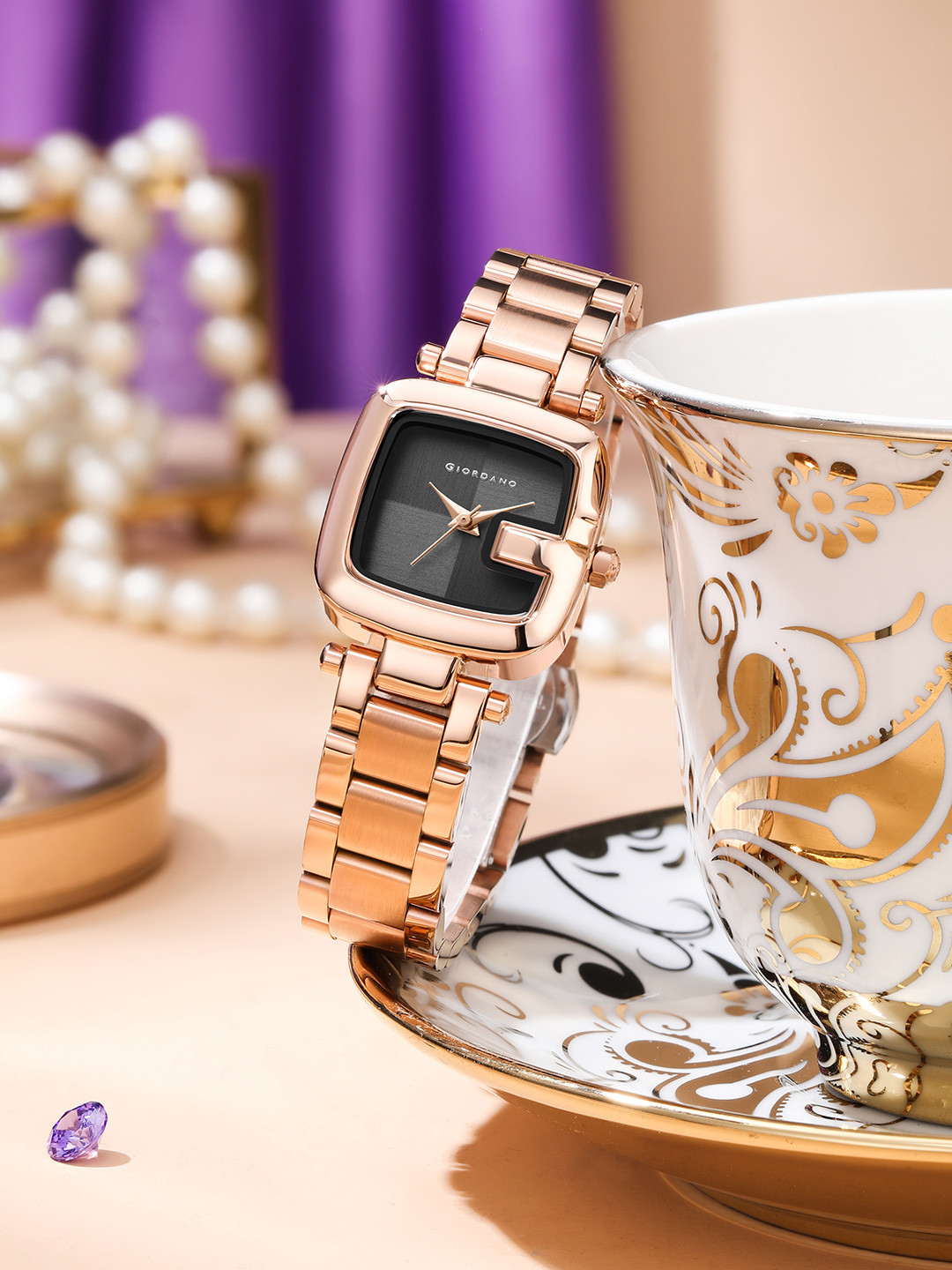 GIORDANO Women Textured Dial Watch GZ-60107-11