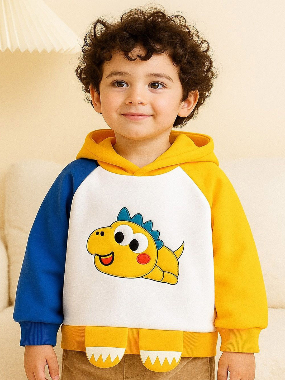 Finders Kids Graphic Printed Colorblocked Round Neck Full Sleeve Sweatshirt