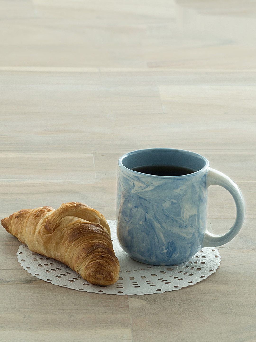 ellementry Blue Ceramic Microwave Safe Mug-300ml