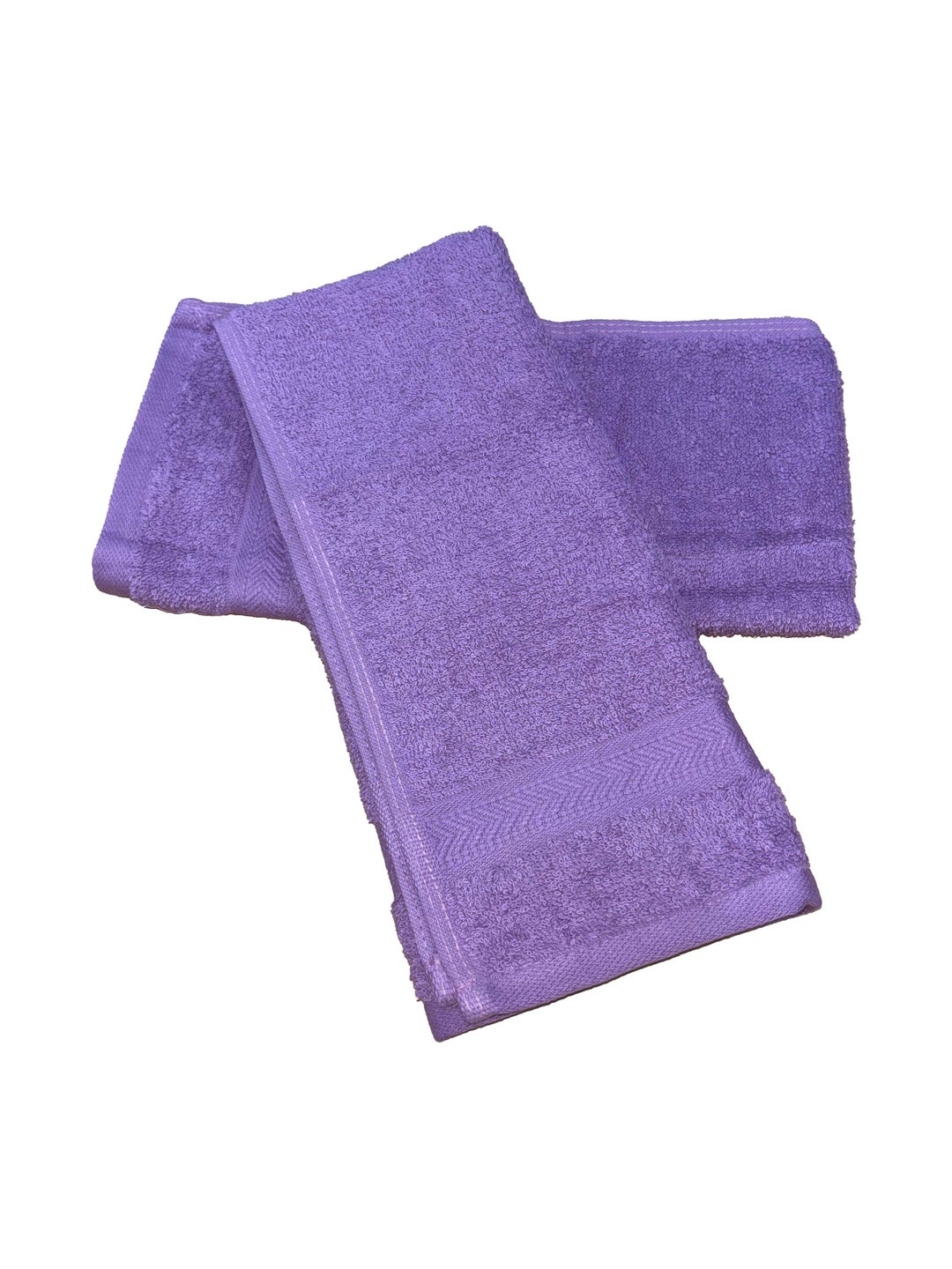 Ackross Breeze Purple 2 Pieces Textured Cotton 450 GSM Hand Towels