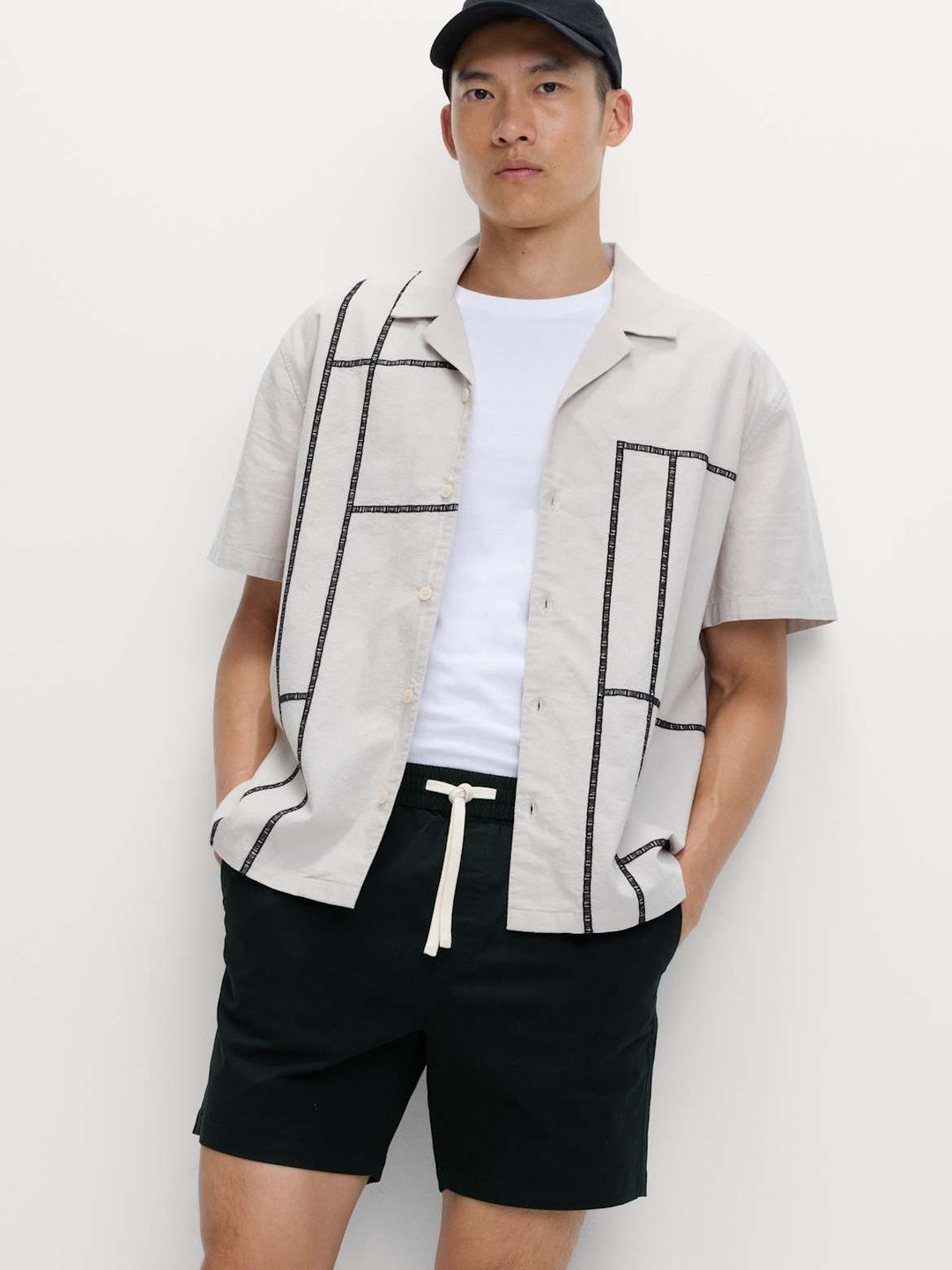 Marks & Spencer Men Mid-Rise Elasticated Waist Shorter Shorts