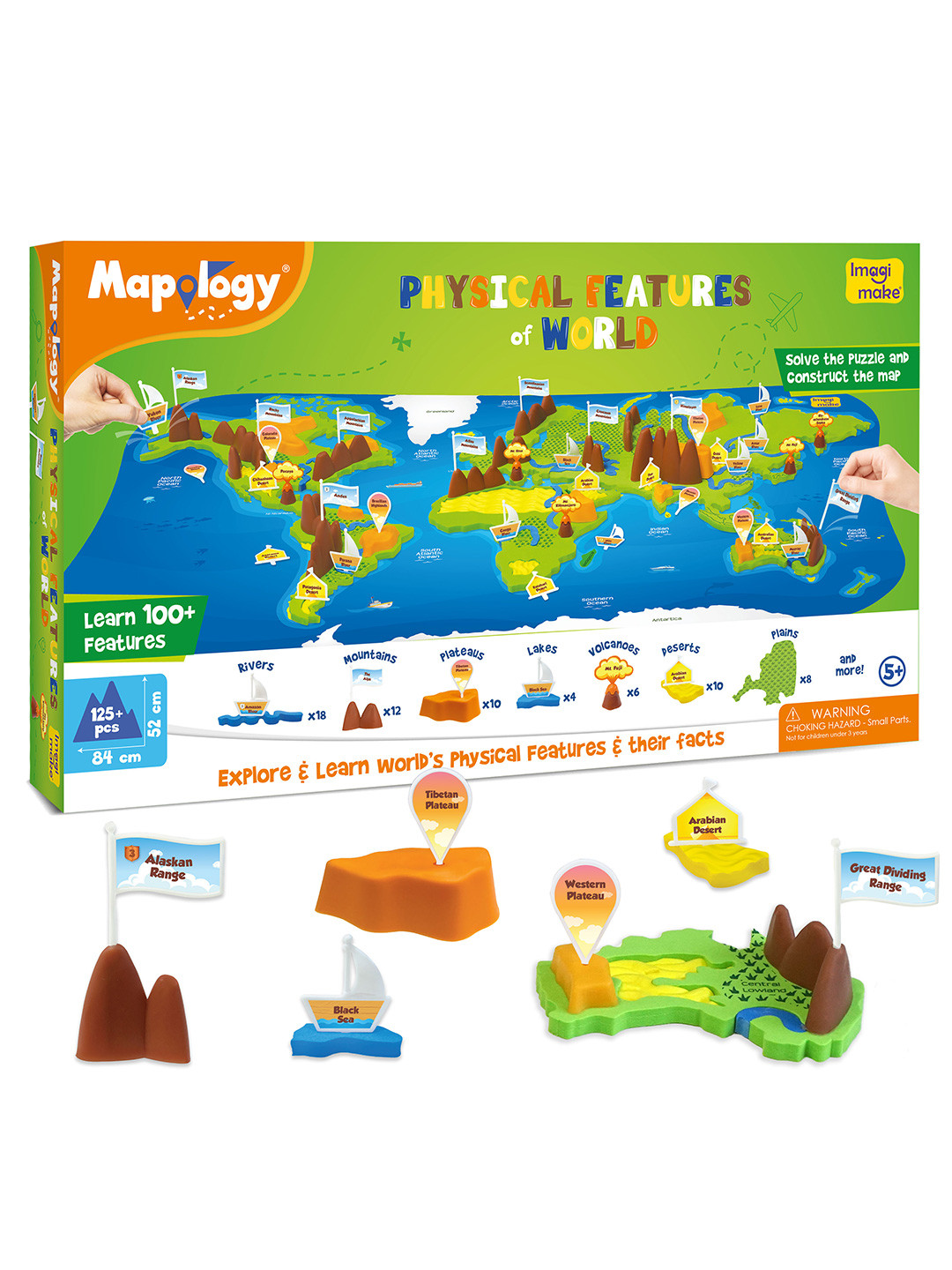 Imagimake Kids Multicolored Mapology Learning And Development Toys