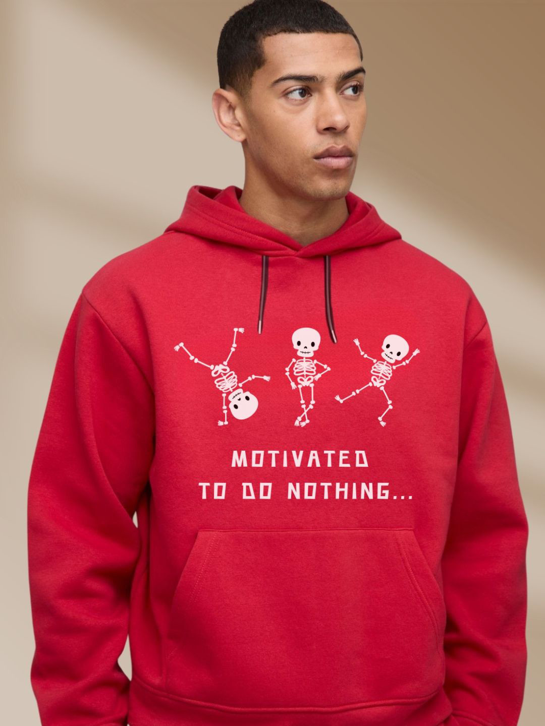 Cool Plus Men Typography Printed Hooded Sweatshirt