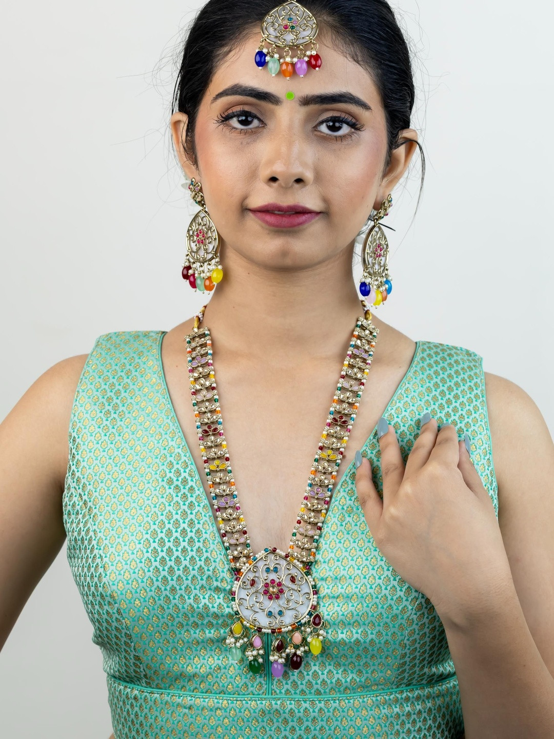 Kulin Multicolor Gold-Plated Jewellery Set