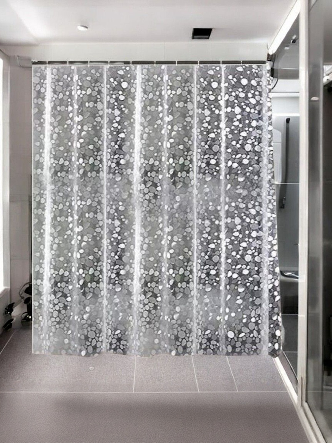 HOME ARK Set of 3 Sheer Long Door Curtain