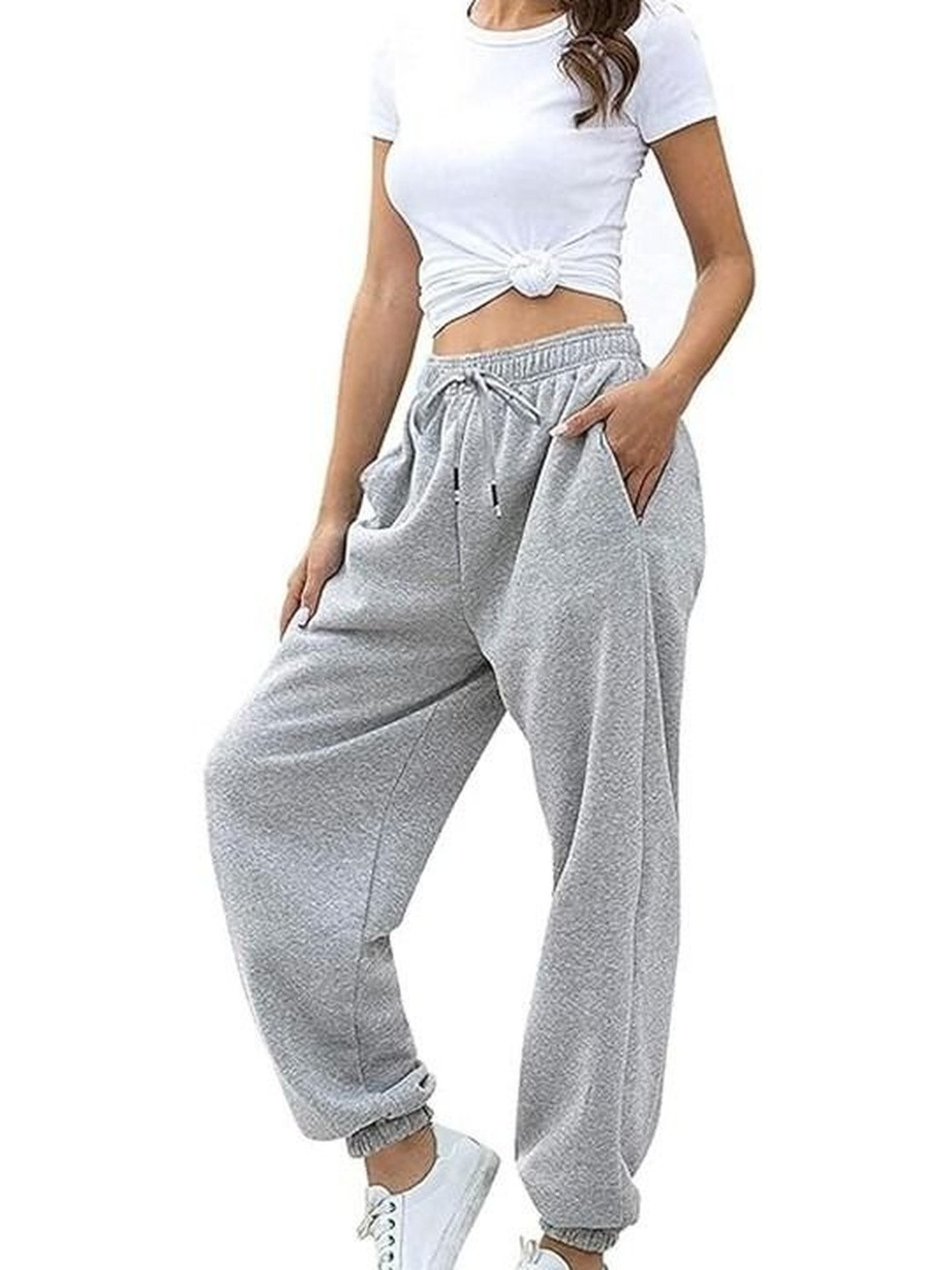 PRICHA Women Original Flat-Front High-Rise Zip Loose Fit Regular Trousers