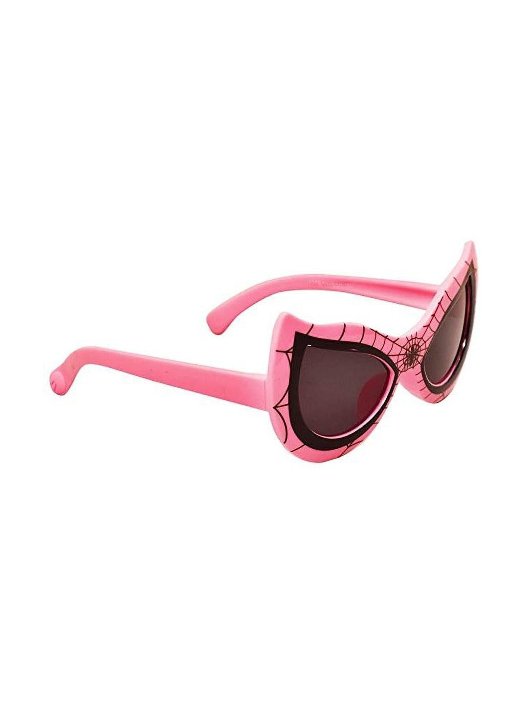 SPADEACES Kids Black Lens & Red Rectangle Plastic Sunglasses