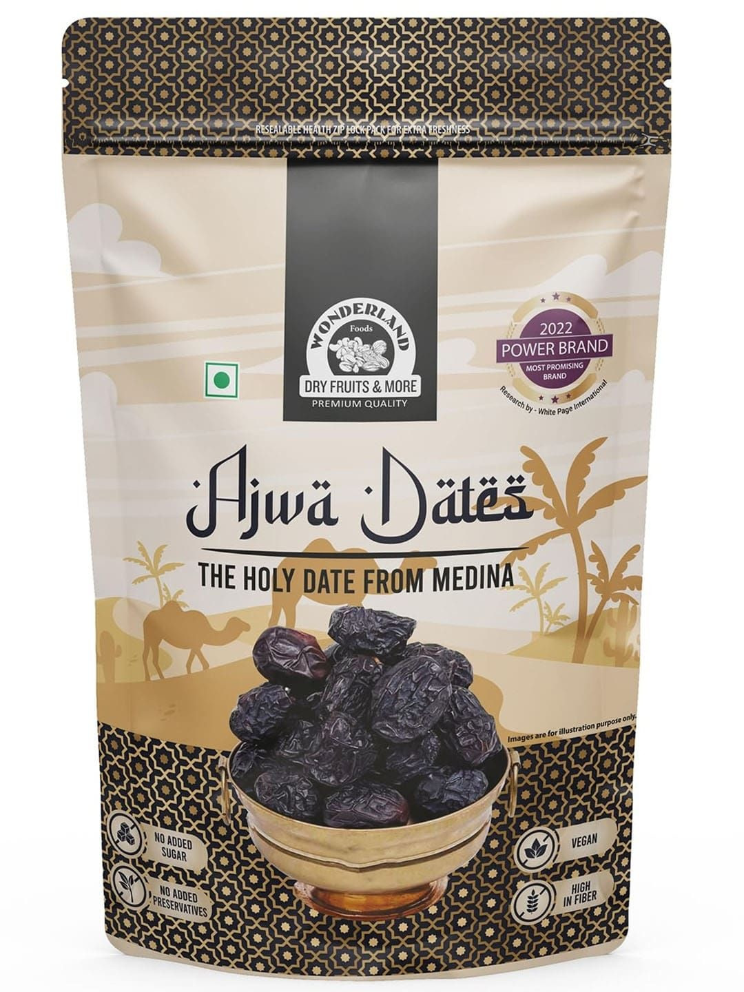 Wonderland Foods Premium Ajwa Dates - 200g