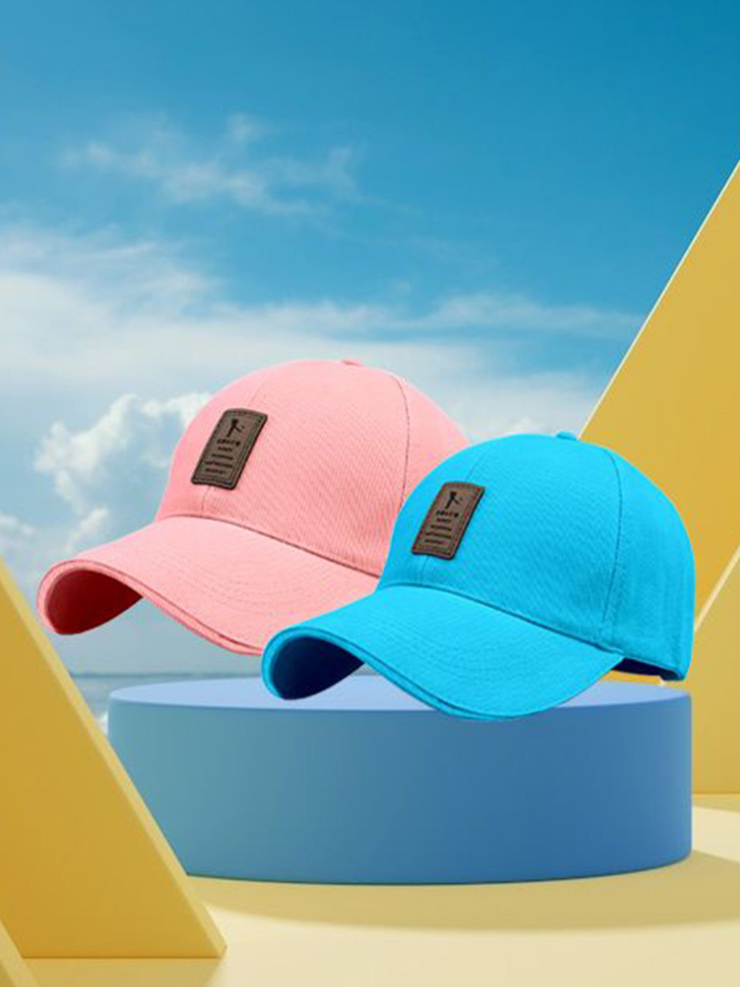 ALAMOS Men Set of 2 Striped Baseball Sports Caps