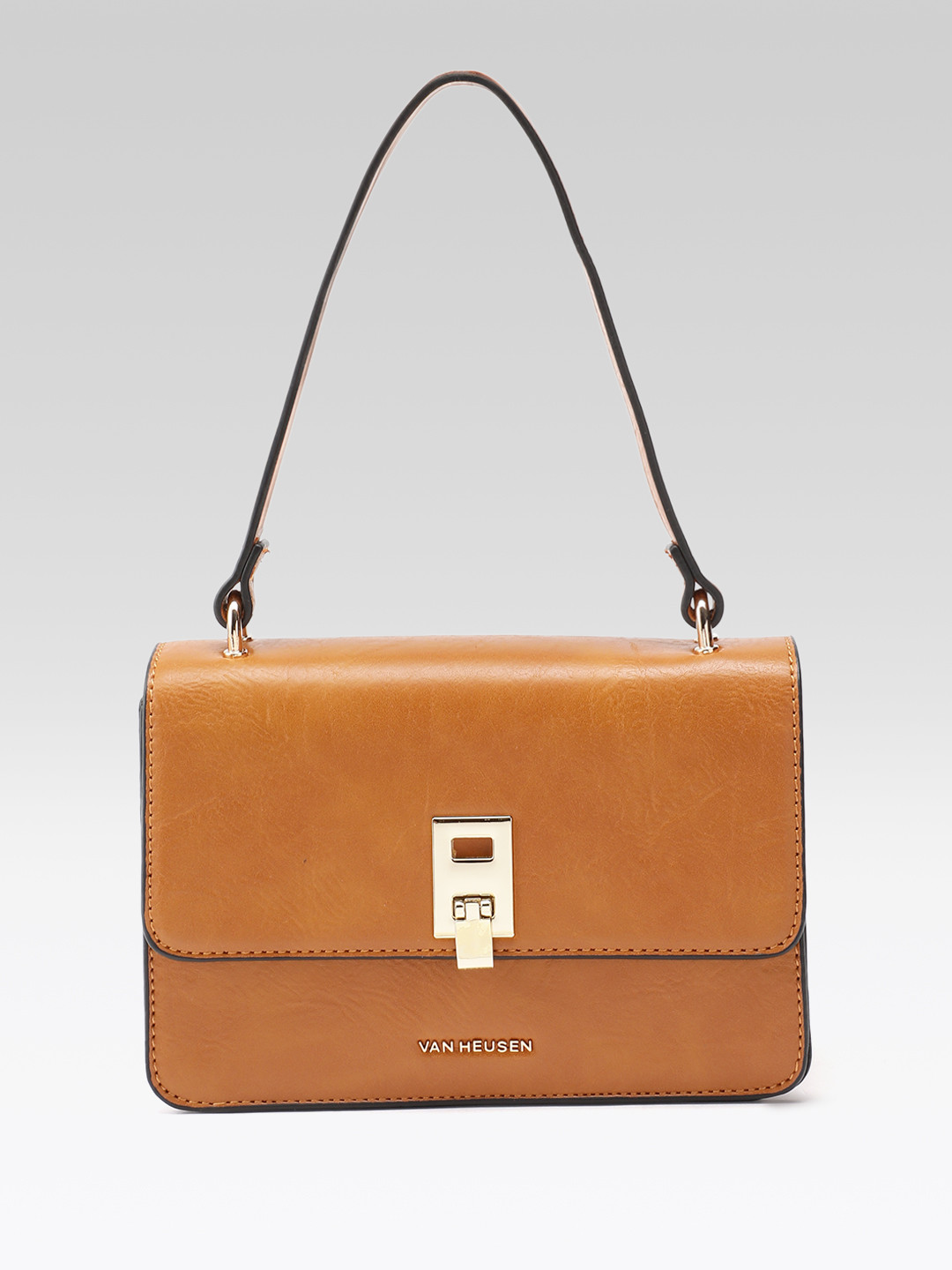 Van Heusen Textured Small Structured Satchel Bag