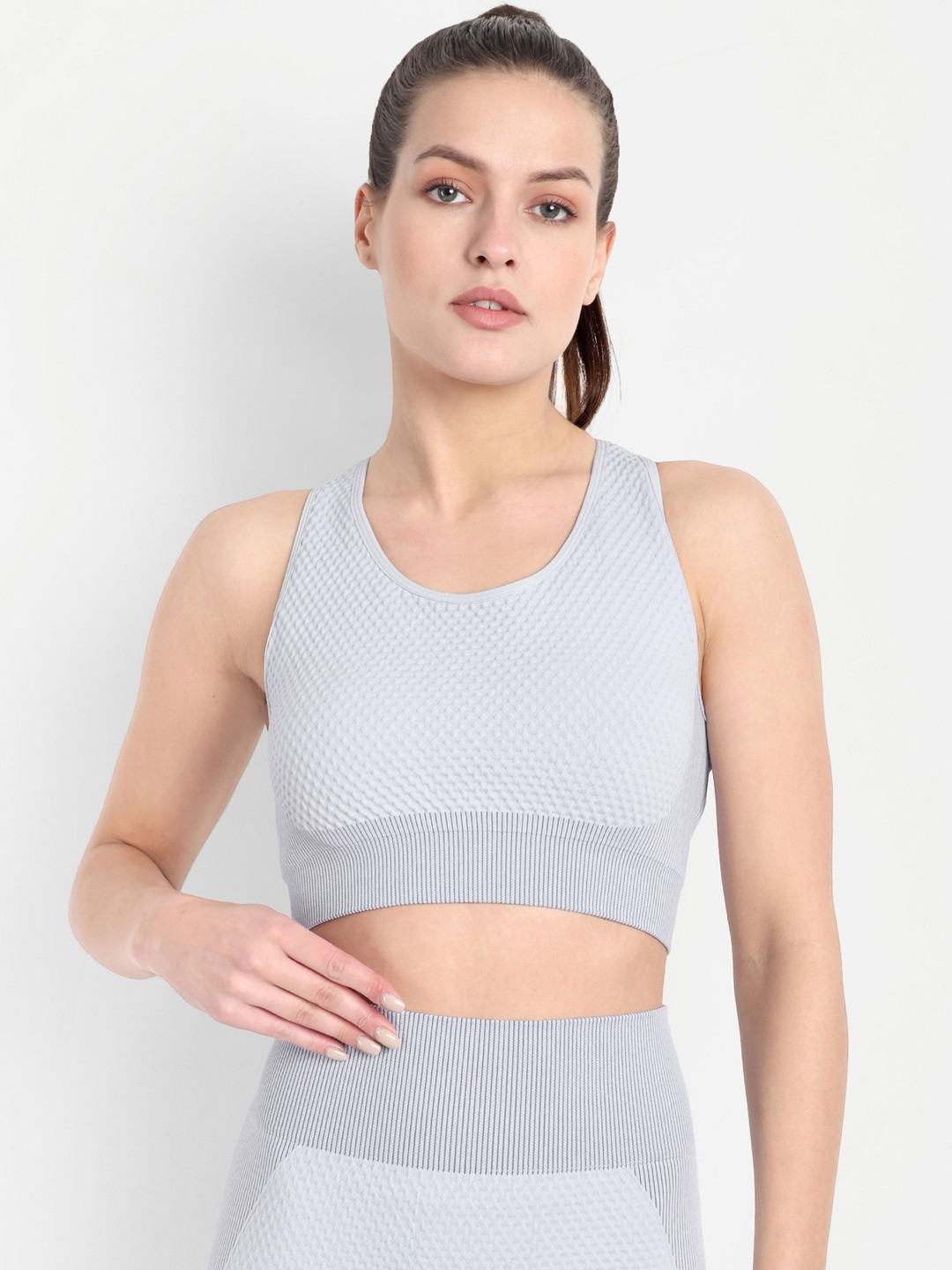 GRITPRO Women Self Design Full Coverage Non Padded Non-Wired Slip-On Top Bra