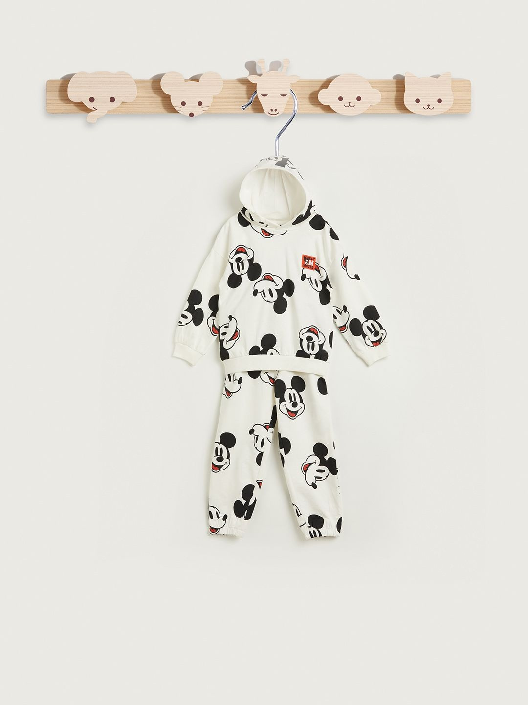 Juniors by Babyshop Boys Mickey Mouse Printed Pure Cotton Sweatshirt With Joggers