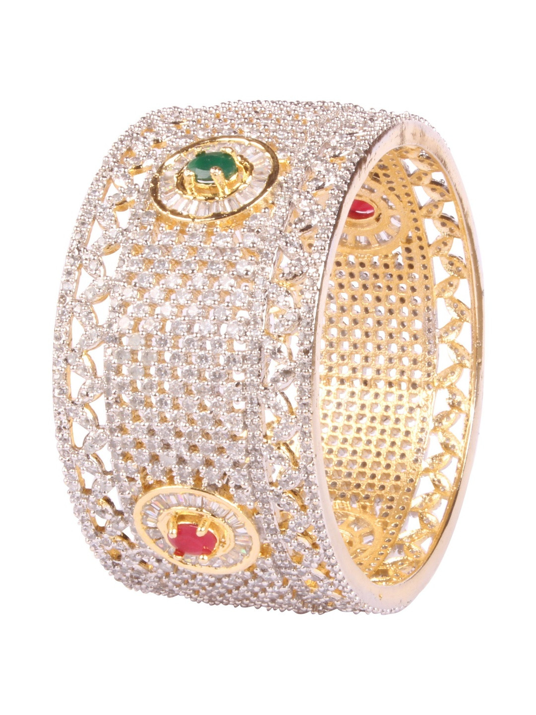 Shiv Jewels Cubic Zircon Studded Bangles