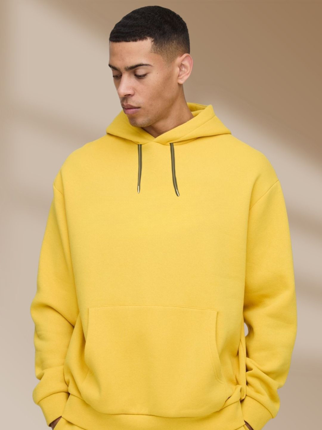 Cool Plus Men Hooded Long Sleeves Pullover Sweatshirt