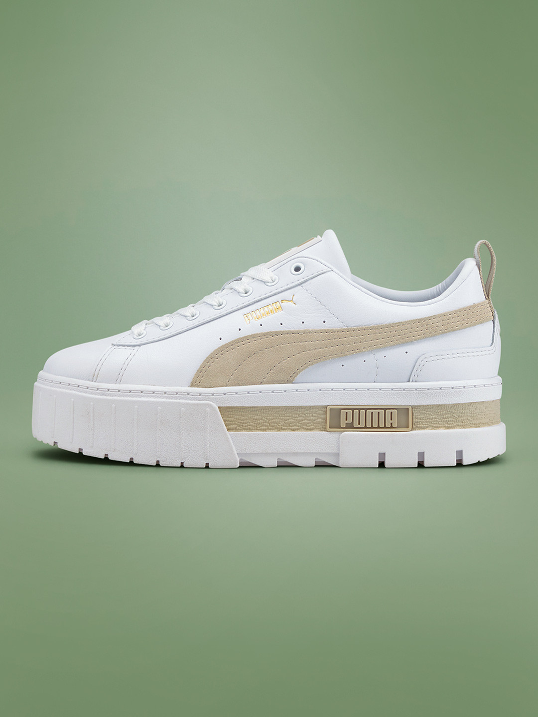 Puma Mayze Leather Women Platform Sneakers