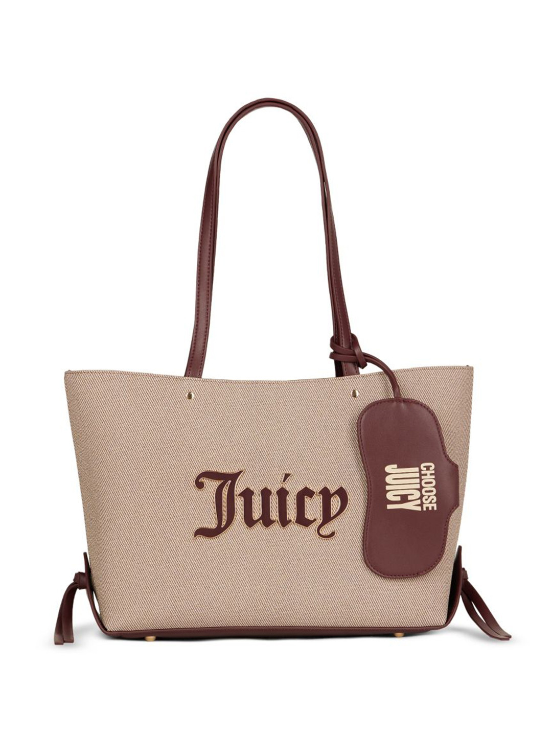 Juicy Couture Trinity Talk Women Solid Structured Buckle Detail Shoulder Bag with Pouch