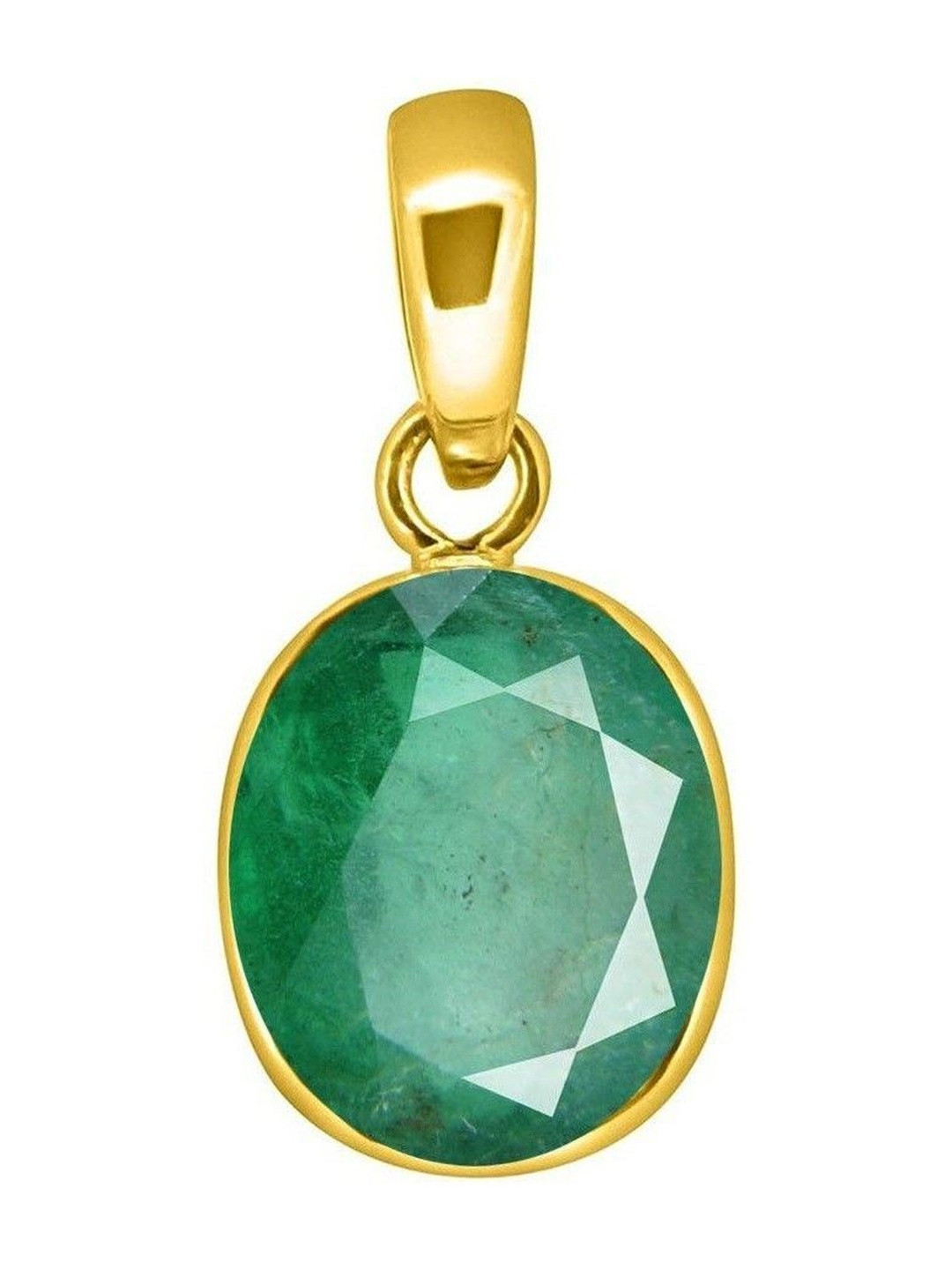 RAVIOUR LIFESTYLE Woomen Emerald Pendant for Astrological Benefits