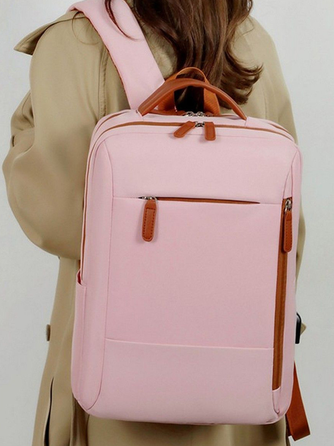 Mast & Harbour Men Executive Urban Commuter Backpack With USB Charging Port