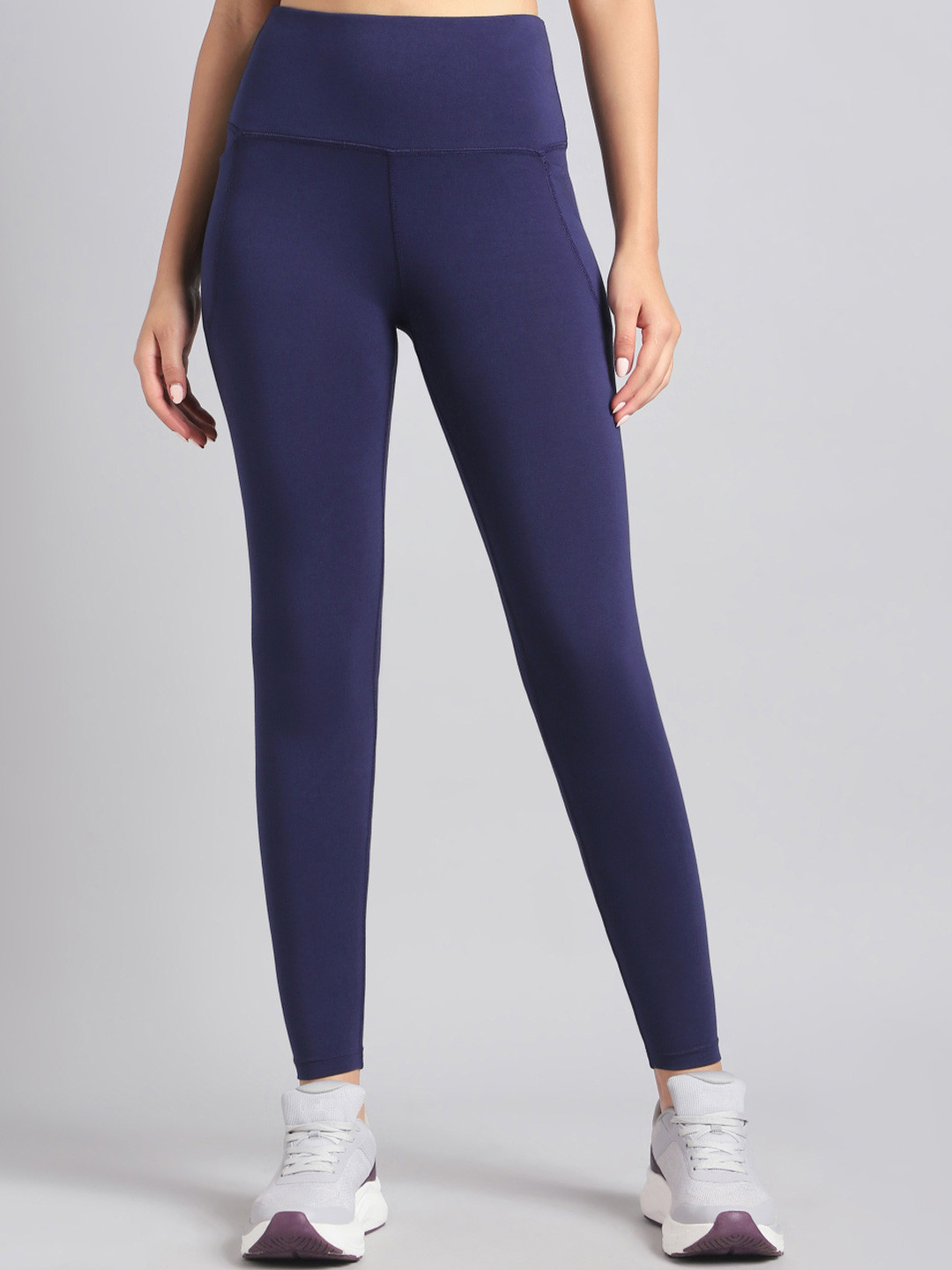 CULT Women's Navy Premium Cotton Training Tights