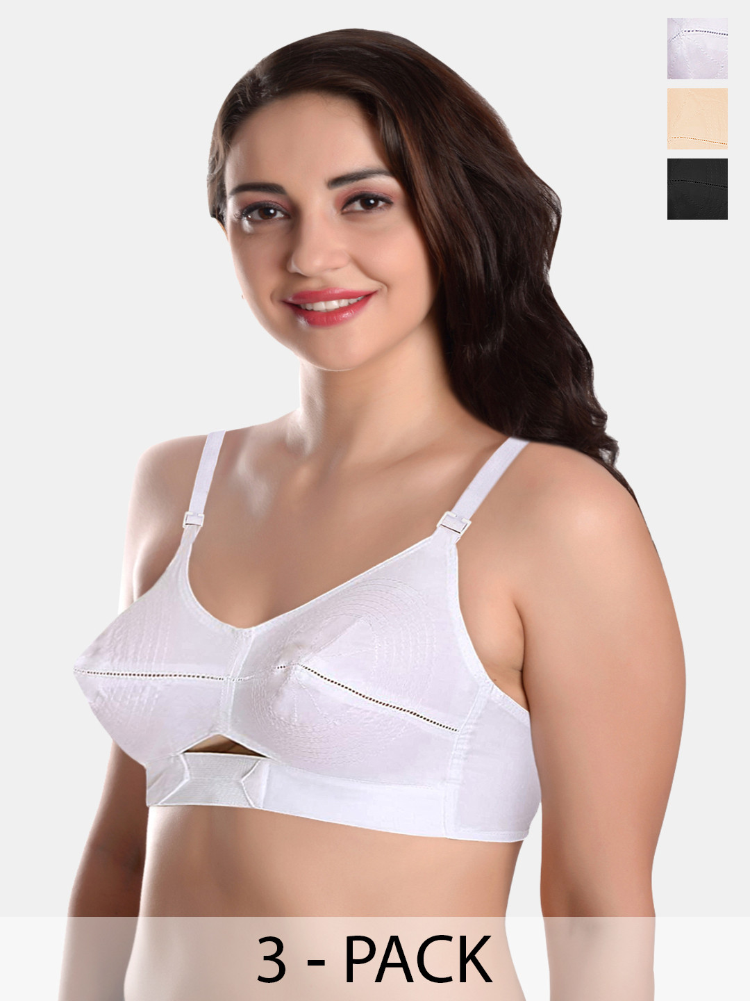 FEATHER LINE Set of 3 Full Coverage Bra