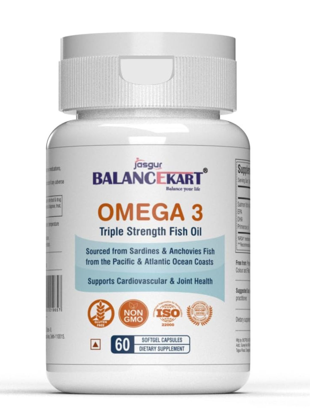 balancekart Omega 3 Softgel Capsules - 60 Softgel Capsules