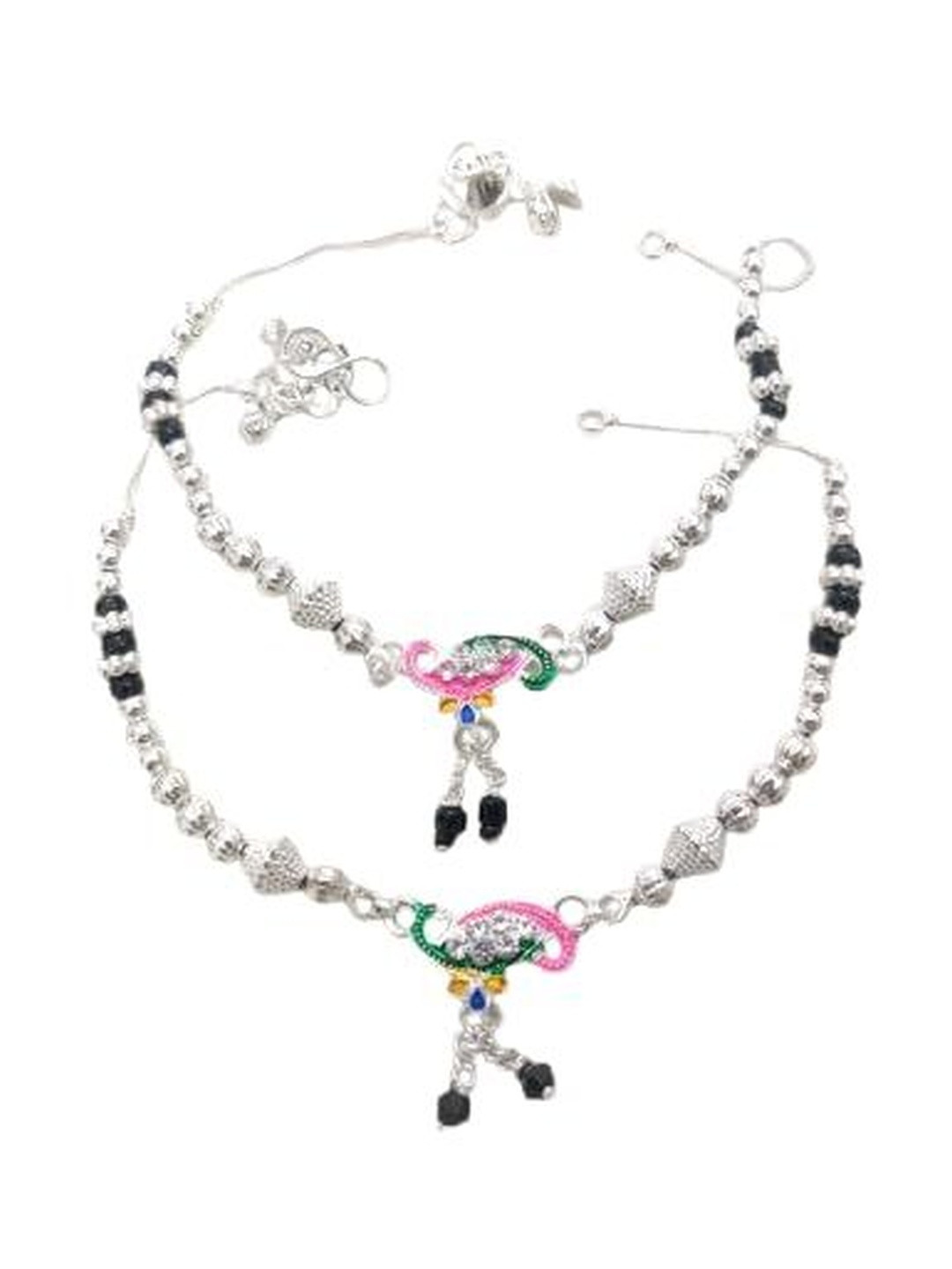 Lovemi Movements Artificial Beads Peacock Design Anklet