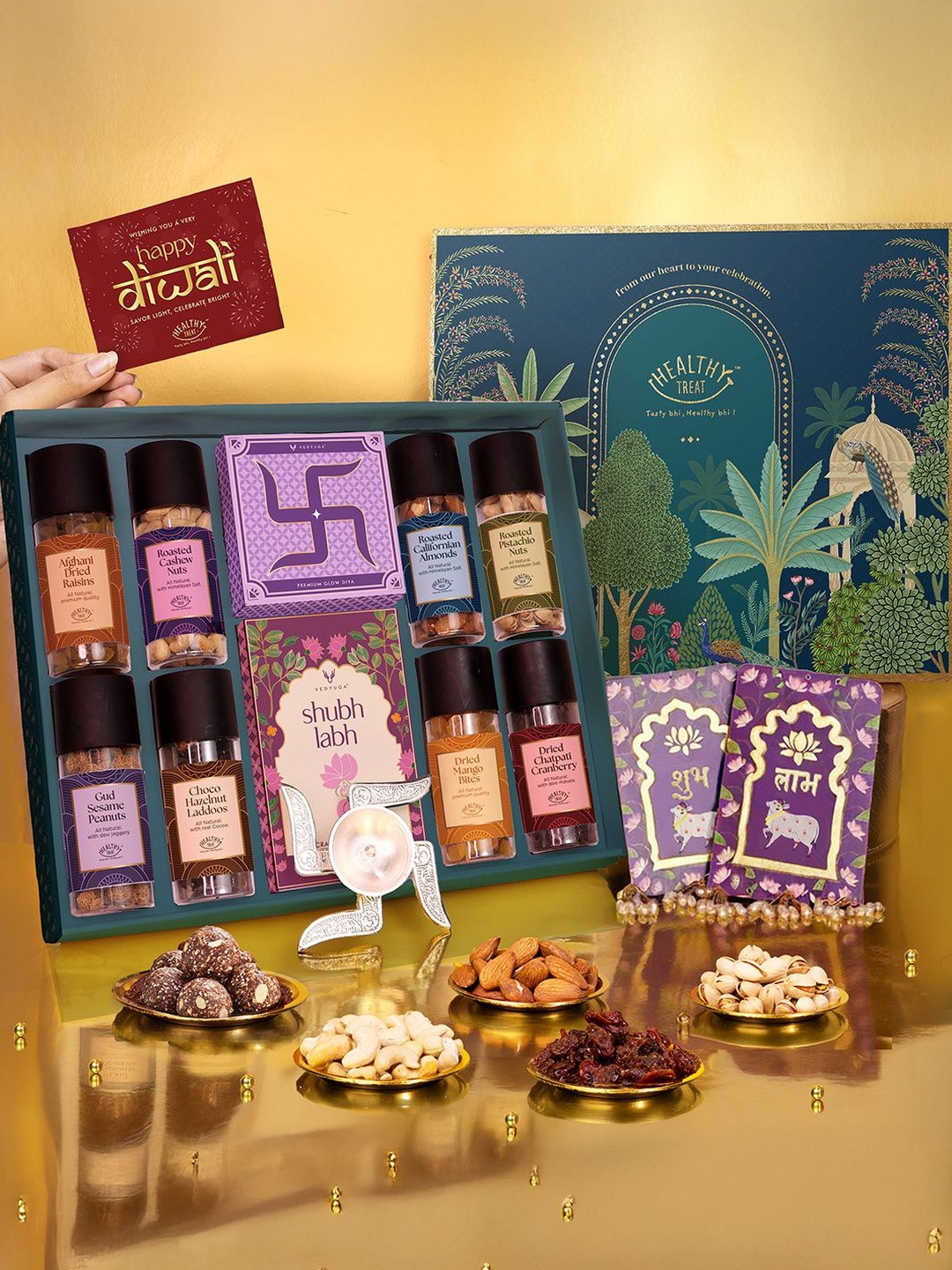 Healthy Treat Set Of 11 Healthy Treat Anmol Tyohar Luxury Diwali Gift Hamper