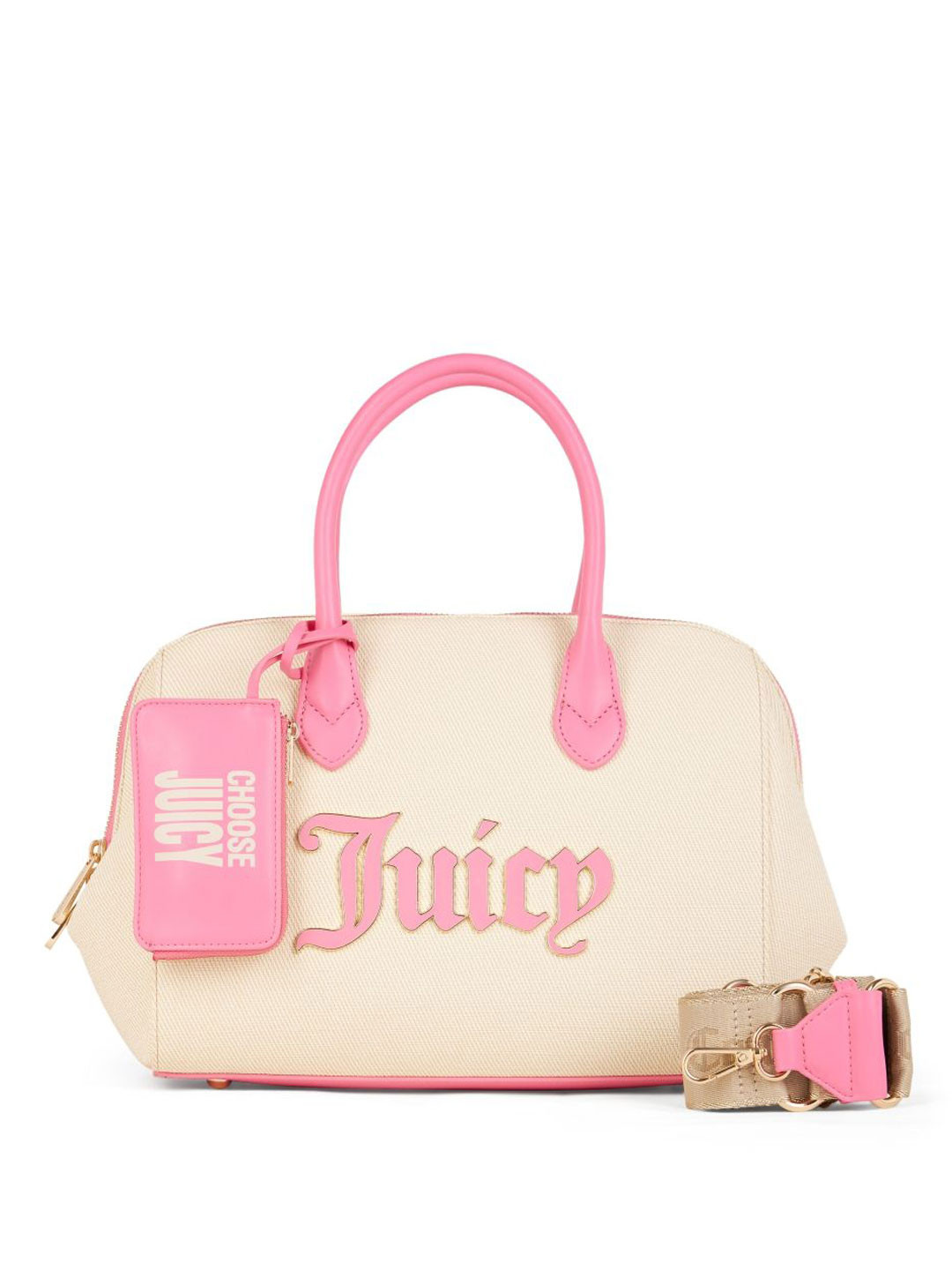 Juicy Couture PU Structured Handheld Bag With Bowling Bag