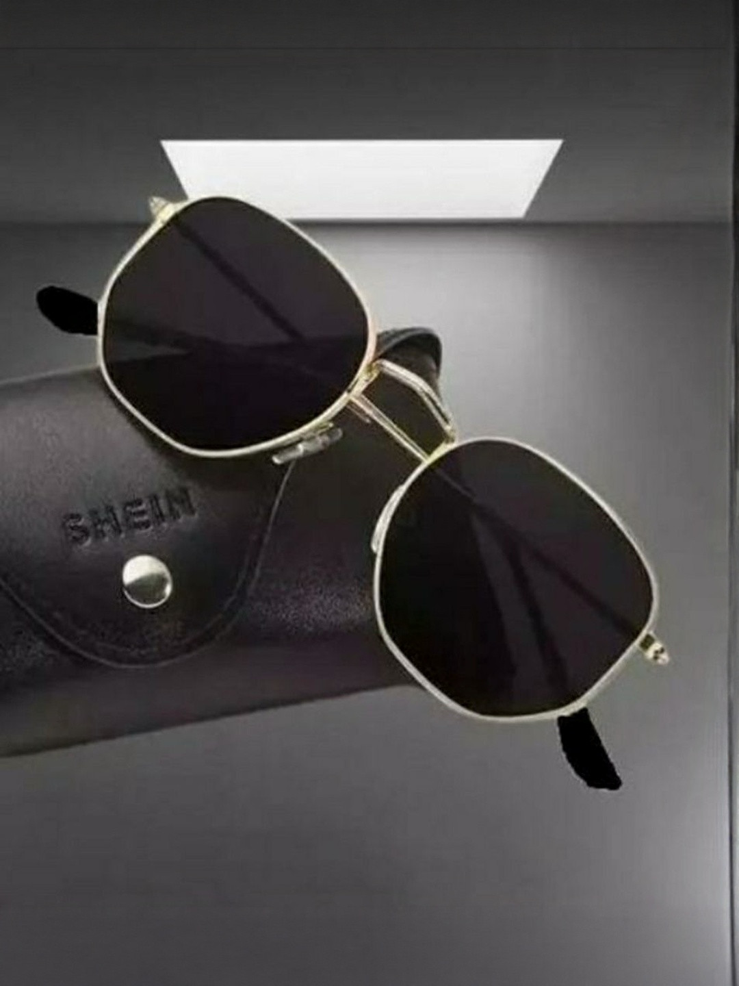 SPADEACES Unisex Full Rim UV Protected Lens Rectangle Sunglasses PATHAN SUNGLASS_21