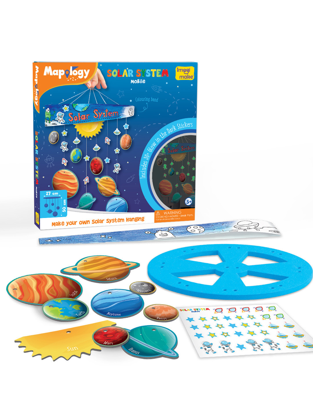Imagimake Kids Make your Own Solar System Hanging Skill Learning & Development Toys