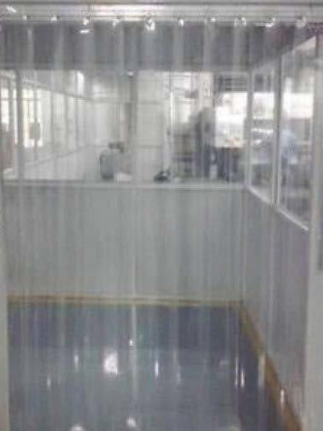 HOME ARK Transparent Ripple Fold Door Curtain