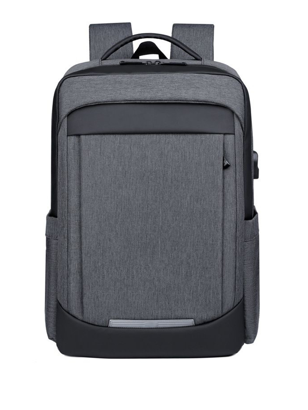 Mast & Harbour Men Solid Backpack with USB Charging Port