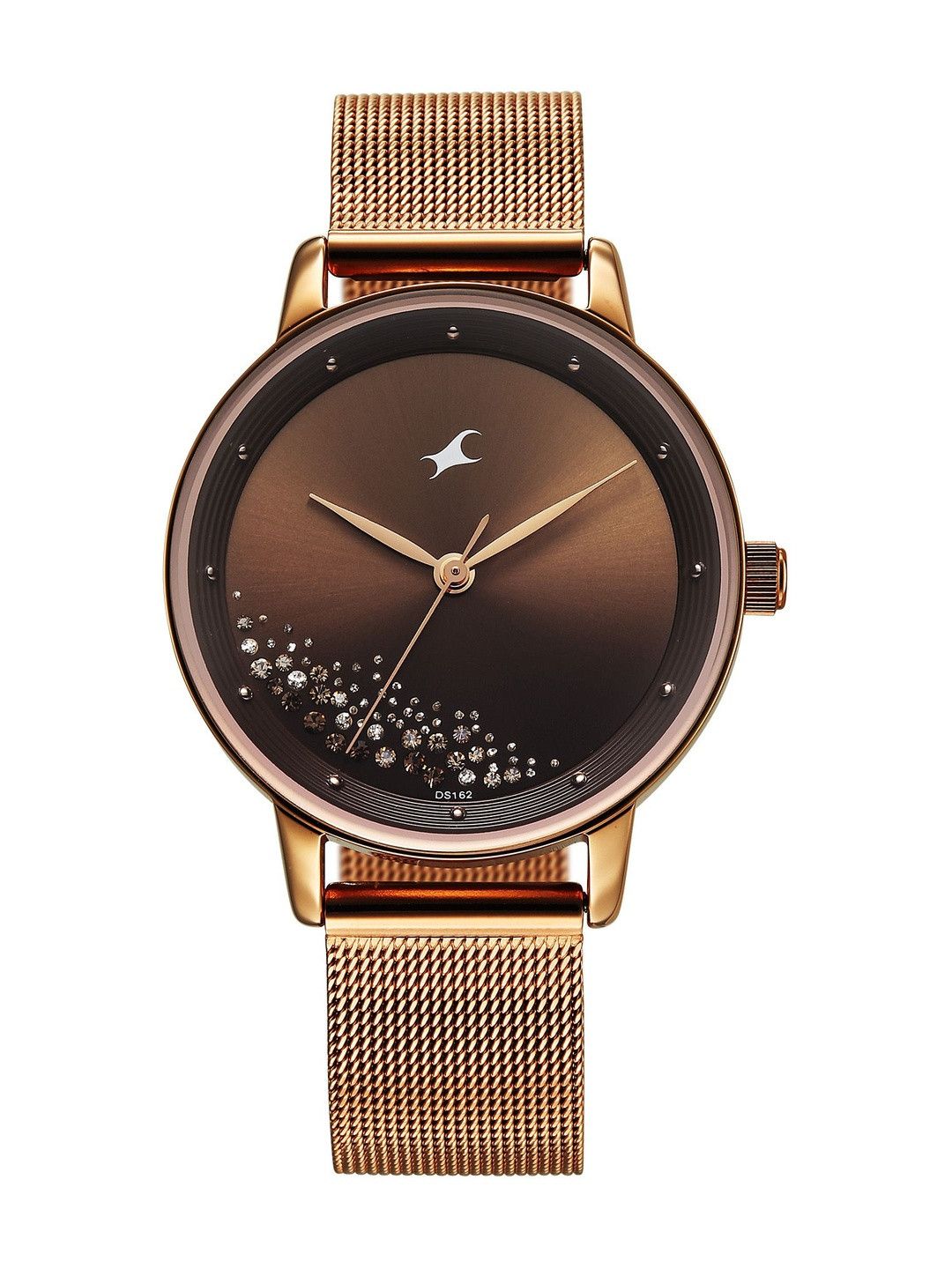 Fastrack Girl's Style Up 5 Quartz Brown Round Dial Watch - 6206WM01