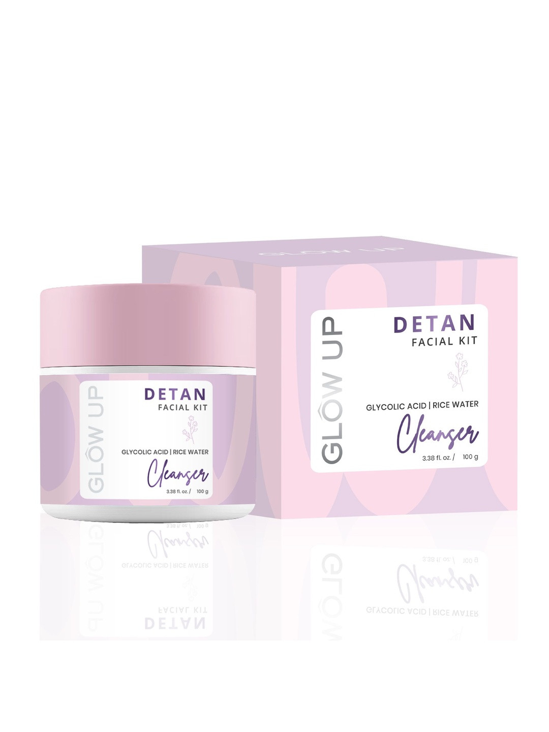 GLOW UP Detan Cleanser With Rice Water - 100 g