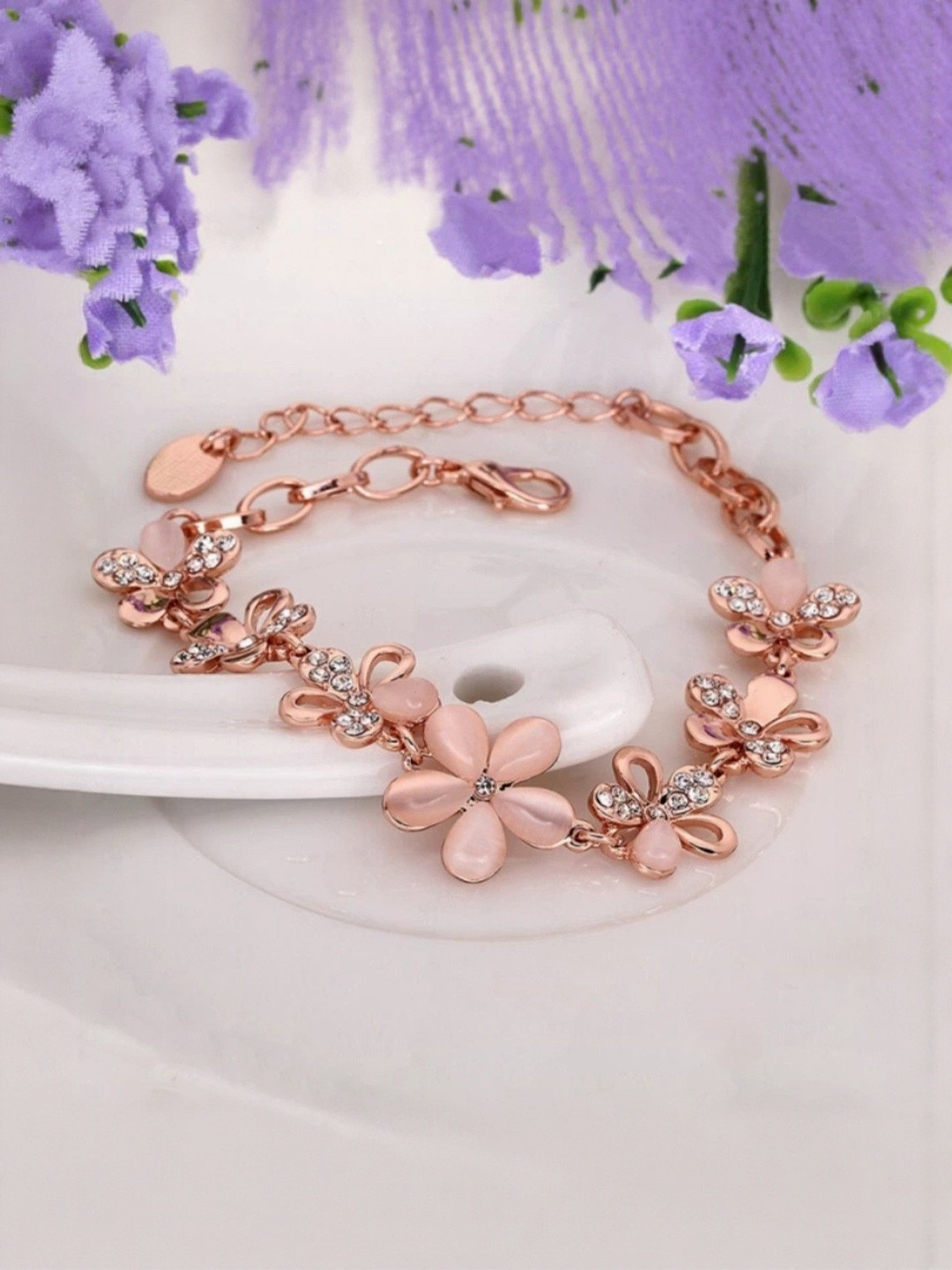 ARISTAL Jewellery Kids Silver-Plated Rose Flower Bracelet